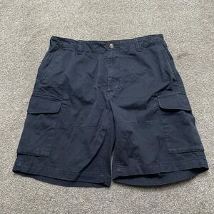 Polo Ralph Lauren Shorts Mens 34 Navy Relaxed Fit Cargo Cotton Embroidered Pony